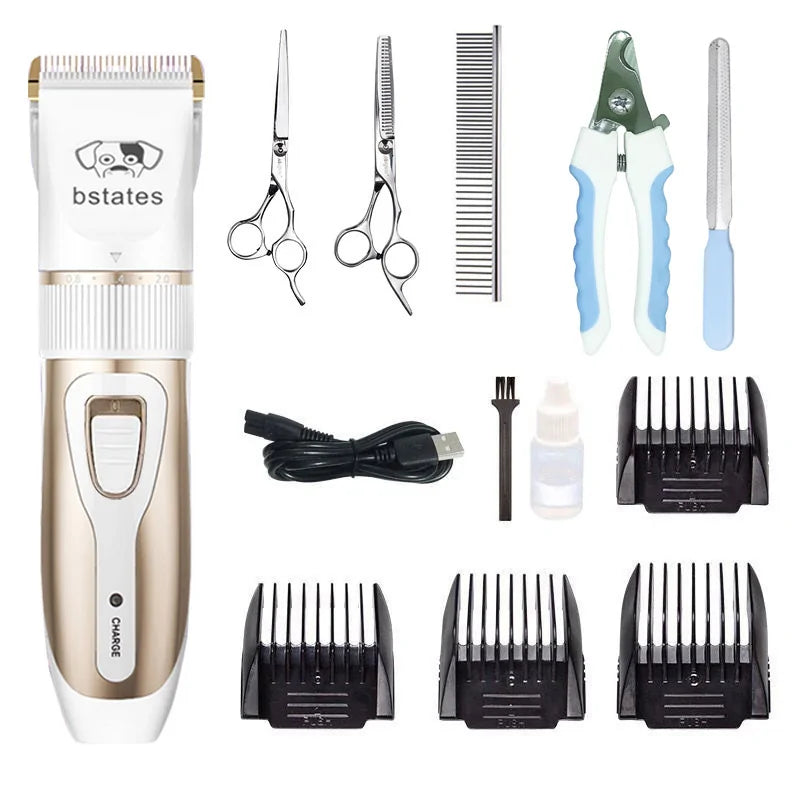 Rechargeable Pet Hair Clipper Grooming Set