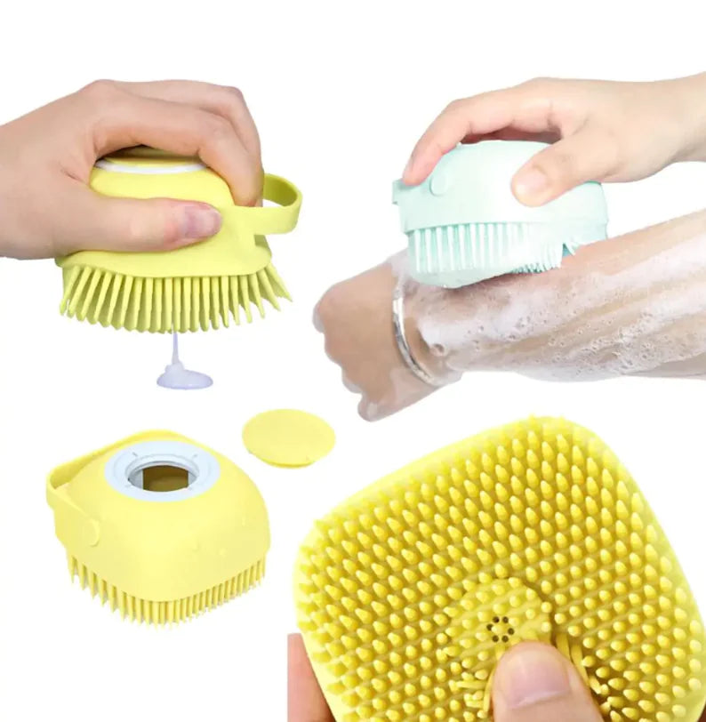 Soft Pet Bath Brush Dog Bathroom Shampoo