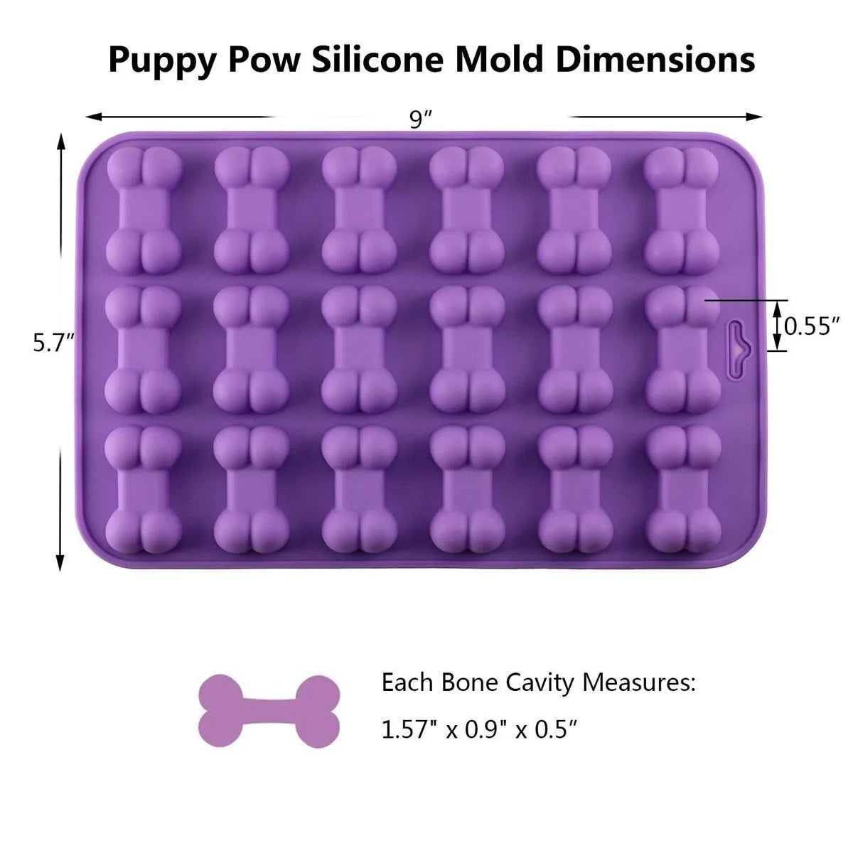 Puppy Dog Paw and Bone Ice Trays Treat Molds