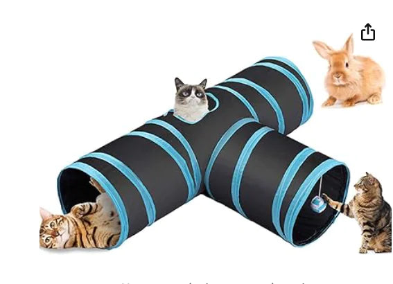 Y-shaped Foldable Cat Tunnel