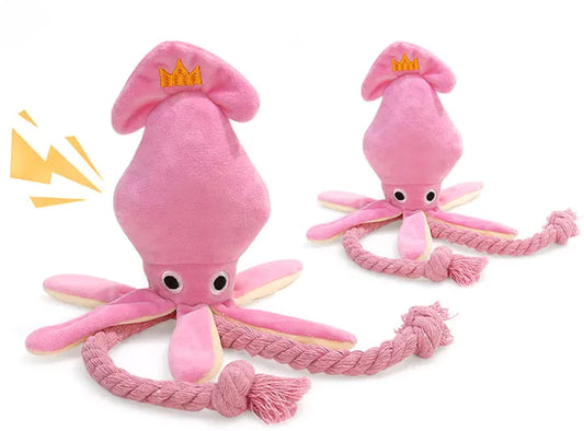 Squid Plush Dog & Cat Chew Toy