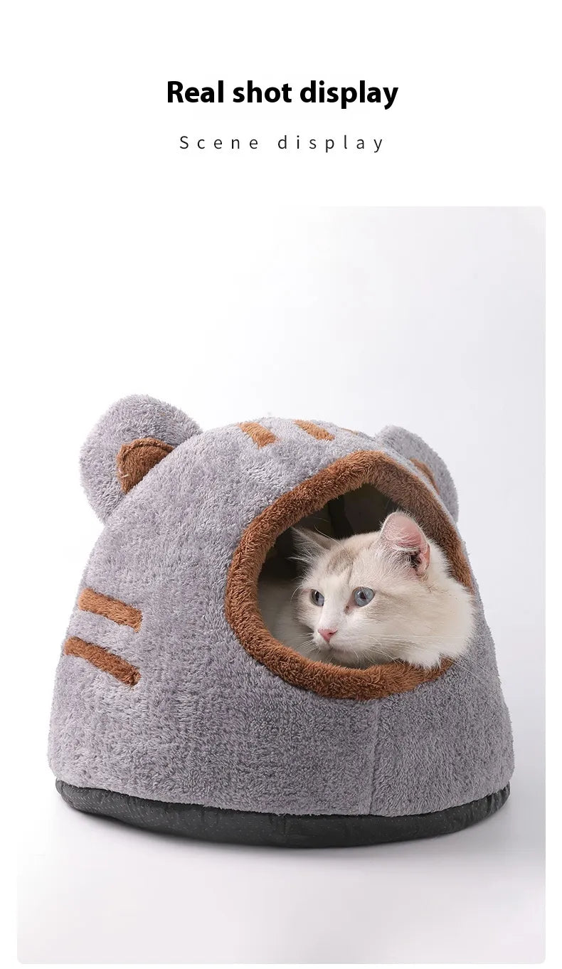 Semi-Closed Bear Head Cat Nest.