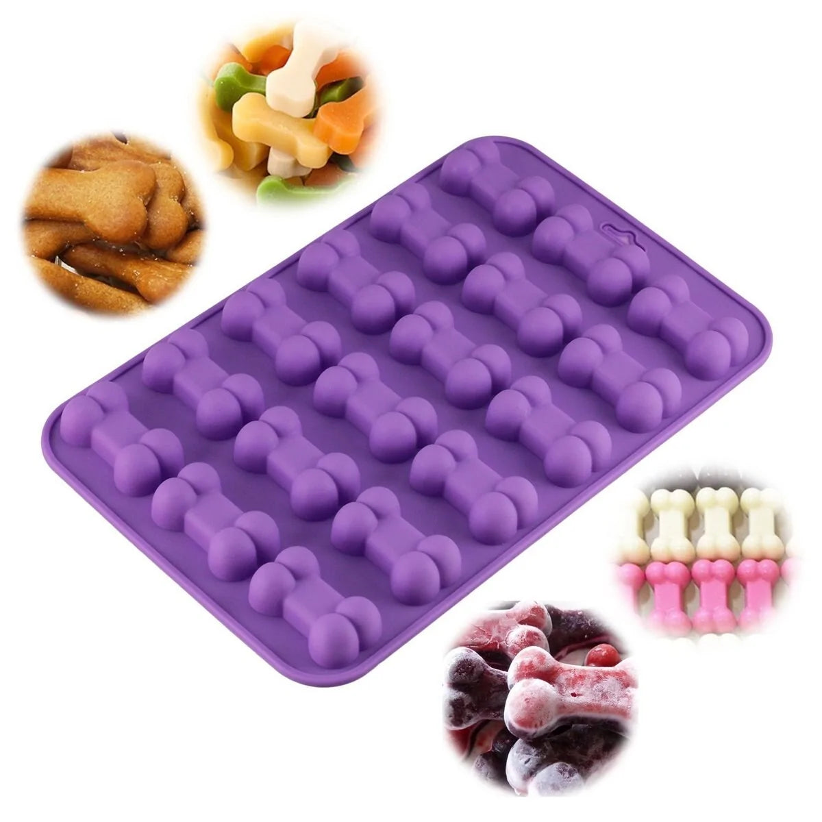 Puppy Dog Paw and Bone Ice Trays Treat Molds